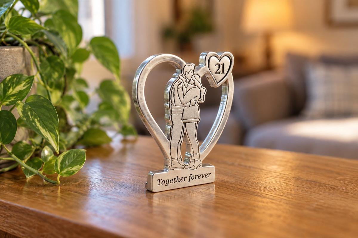 Together Forever Hugging Anniversary Gift - 21st Anniversary