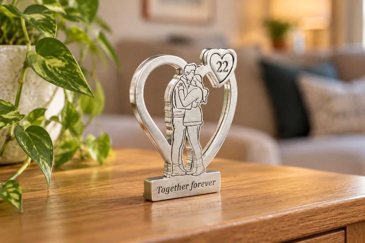Together Forever Hugging Anniversary Gift - 22nd Anniversary