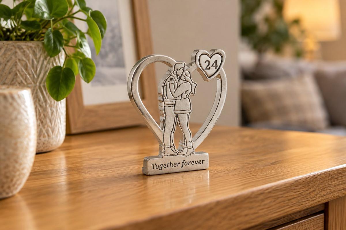 Together Forever Hugging Anniversary Gift - 24th Anniversary