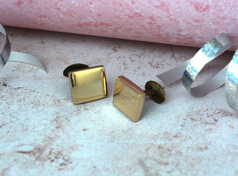Bronze Square Cufflinks Anniversary Gifts