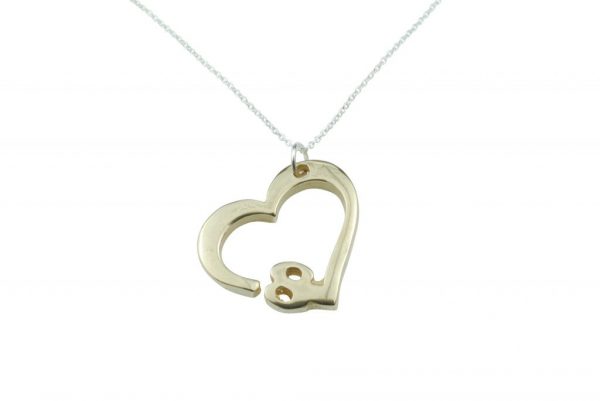 Bronze Heart 8 Necklace